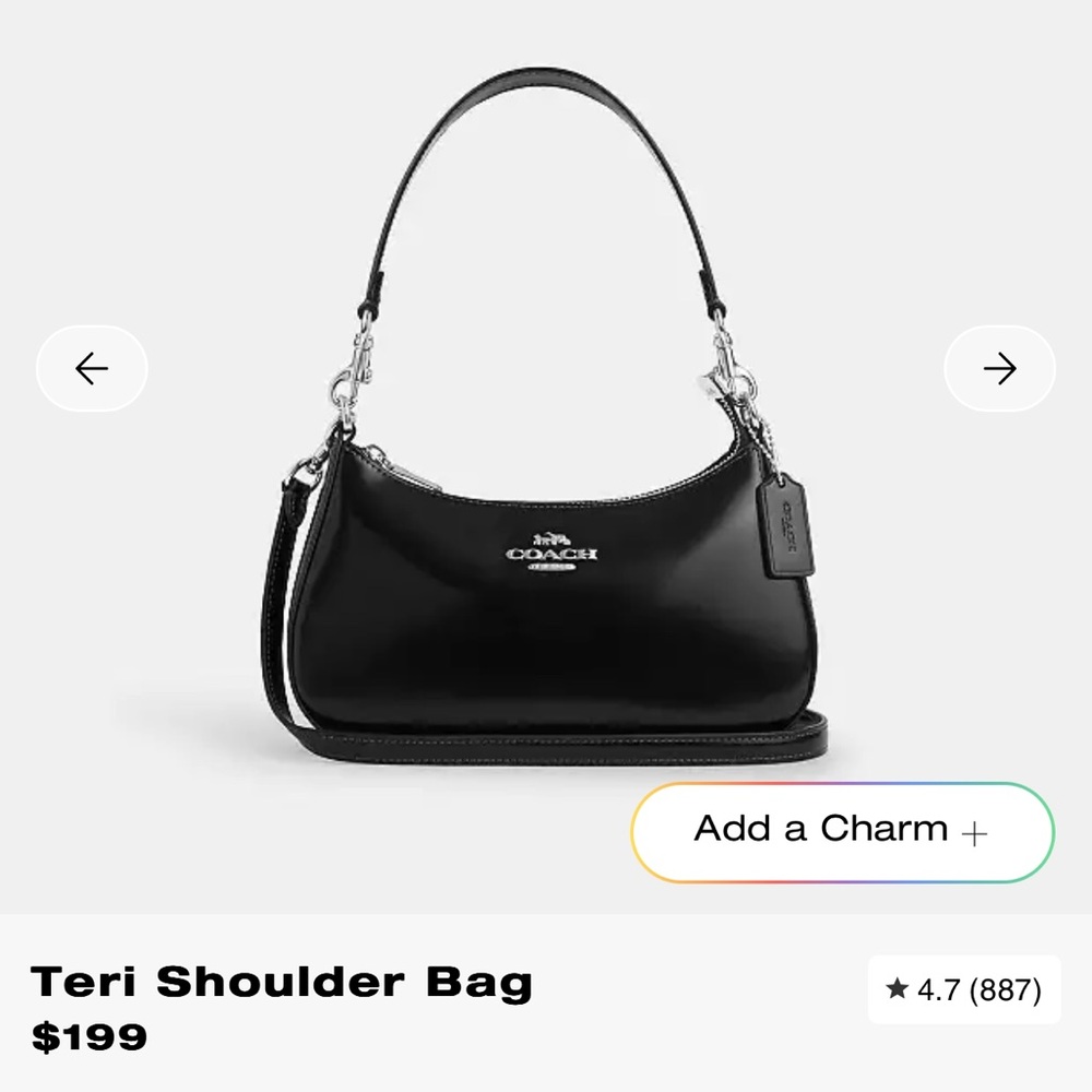 Coach Teri Black Shoulder Bag